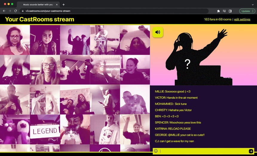 Your stream on CastRooms