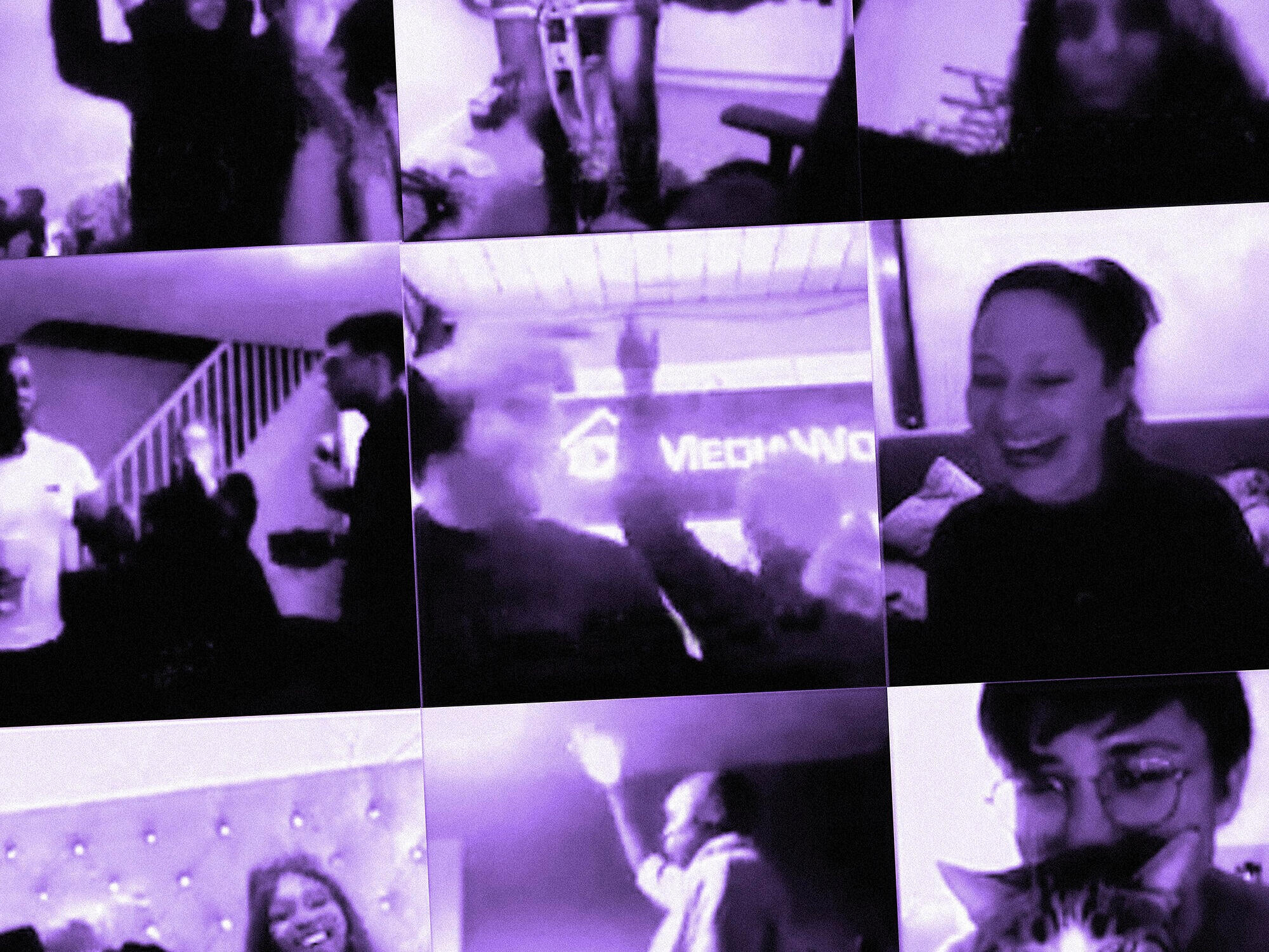 A closeup of the videocrowd on CastRooms